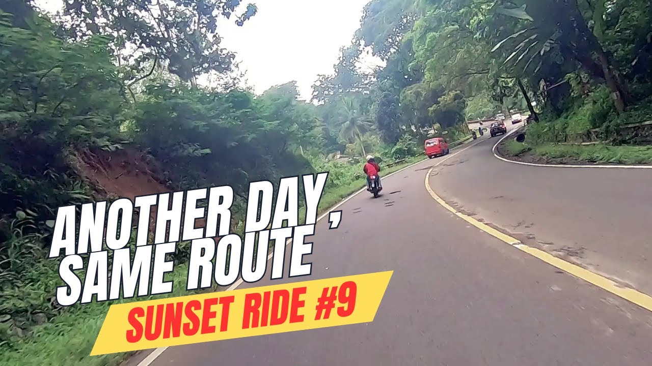 Sunset Ride: Puncak - Cianjur #9 | Pure Road Ambience, No Talking