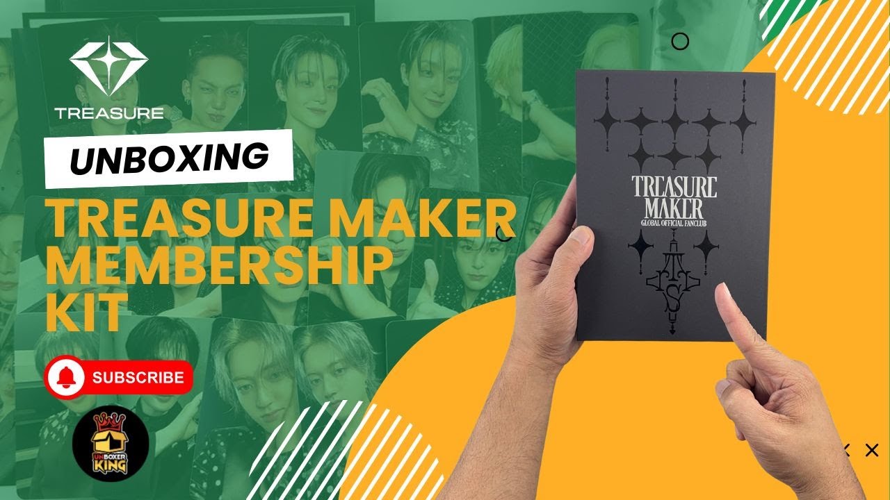 TREASURE || 3RD TREASURE MAKER MEMBERSHIP KIT UNBOXING