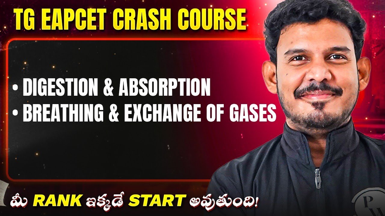 Digestion And Absorption Other Chapters🔥| TG EAPCET Crash Course 2026 | Target Rank Under 10K