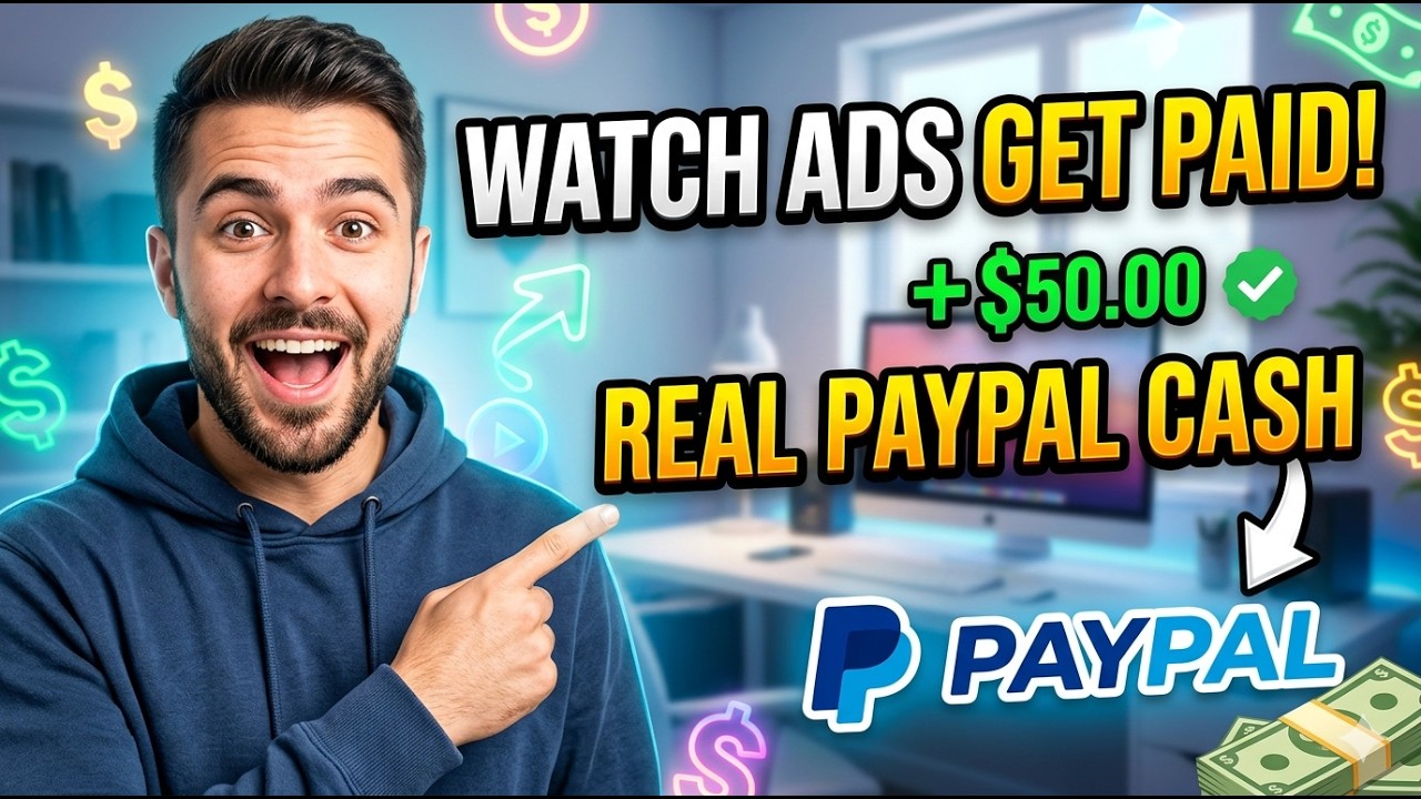 get paid to watch ads paypal | How to Get paid watching ads earn money