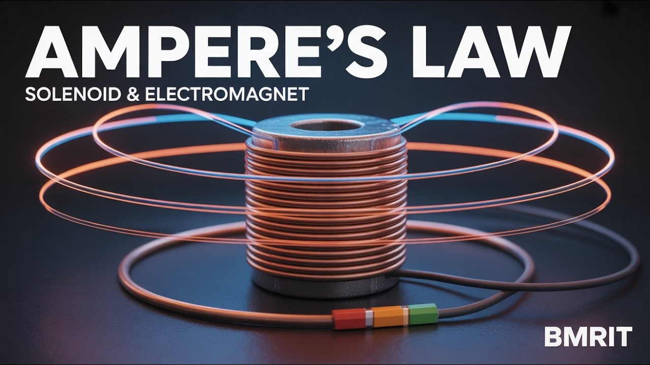 Ampere’s Law, Electromagnet & Solenoid | Basic Physics (Radiological Physics) | BMRIT 2nd Semester