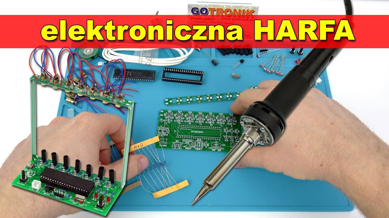 Elektroniczna HARFA cz.1 - lutowanie zestawu KIT/DIY