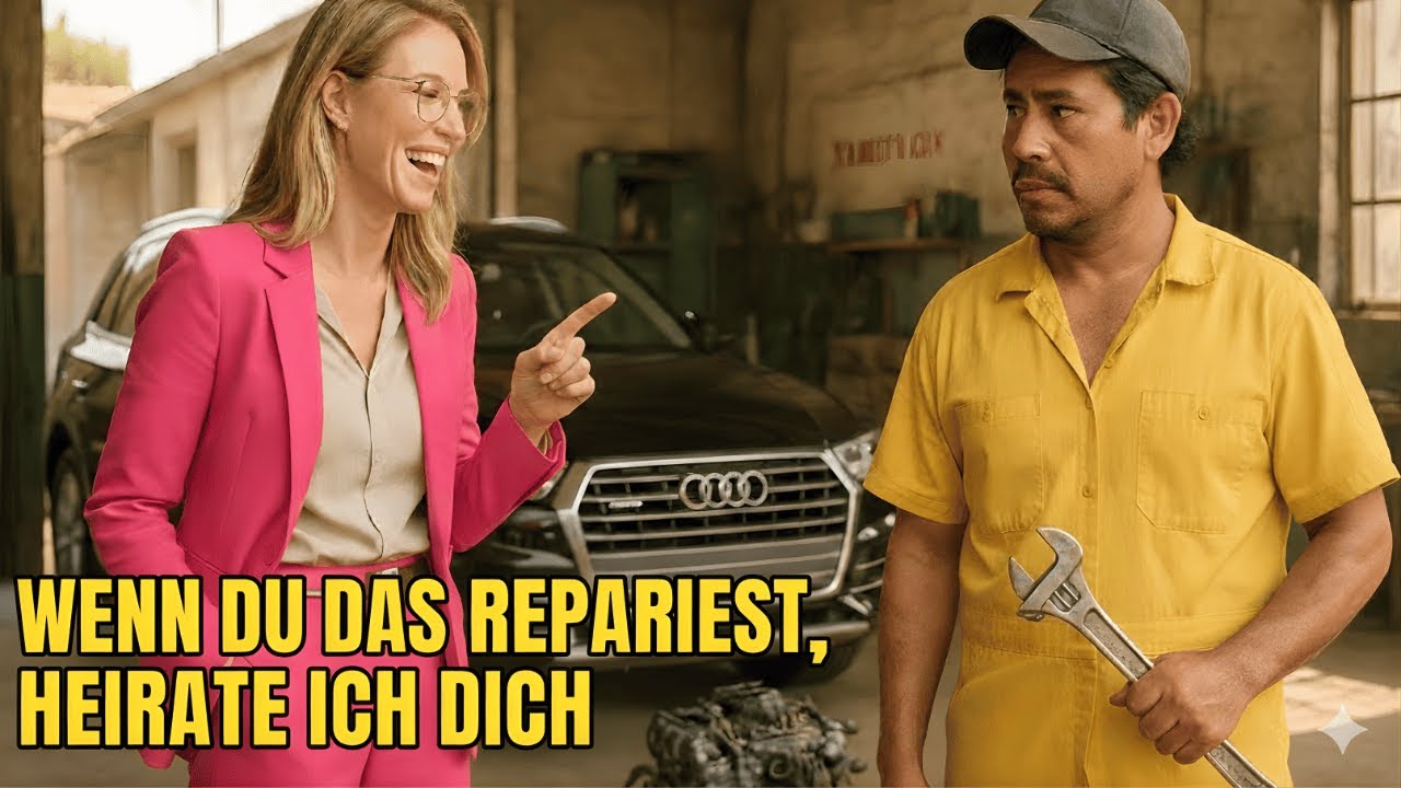 Die arrogante Wette: „Ich heirate dich!“ – Wie ein Mechaniker ihren Stolz zerbrach.