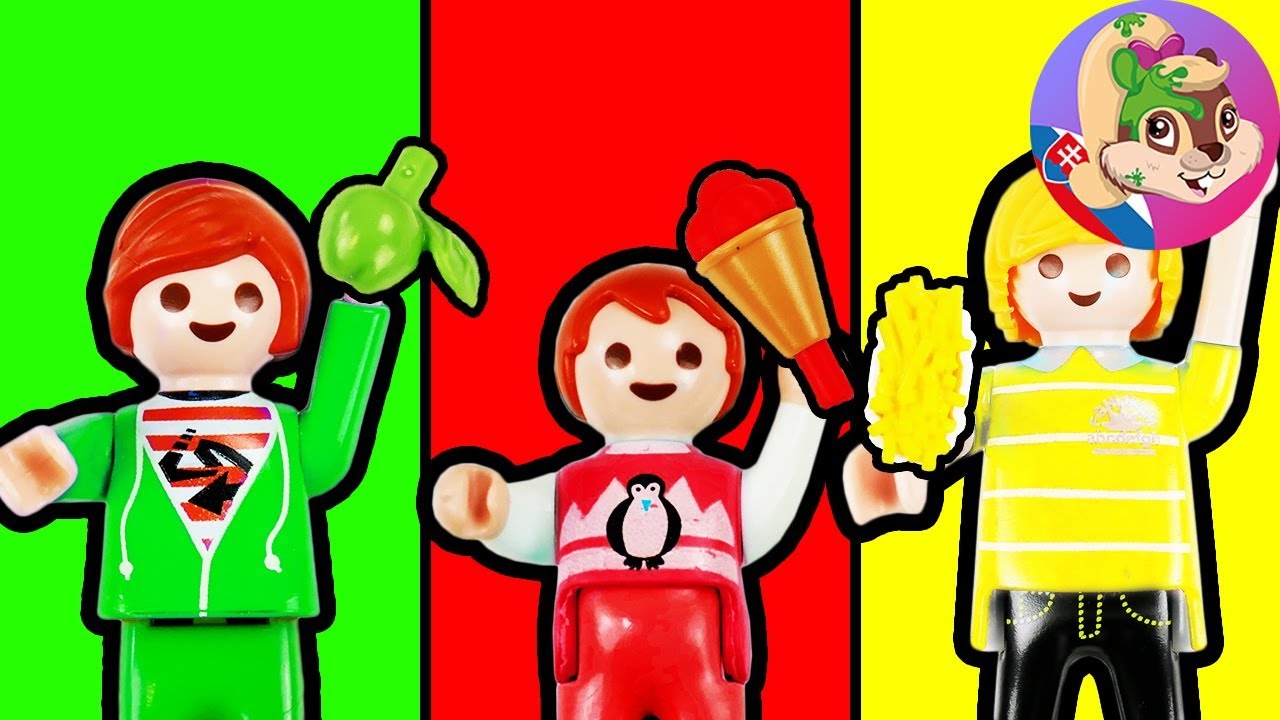 Playmobil po slovensky | KTO VYDRŽÍ JESŤ NAJDLHŠIE IBA SVOJU FARBU, VYHRAL – VÝZVA! | Detský seriál