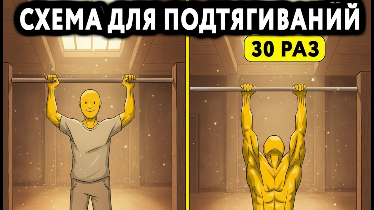 Как увеличить подтягивания - схема развития выносливости