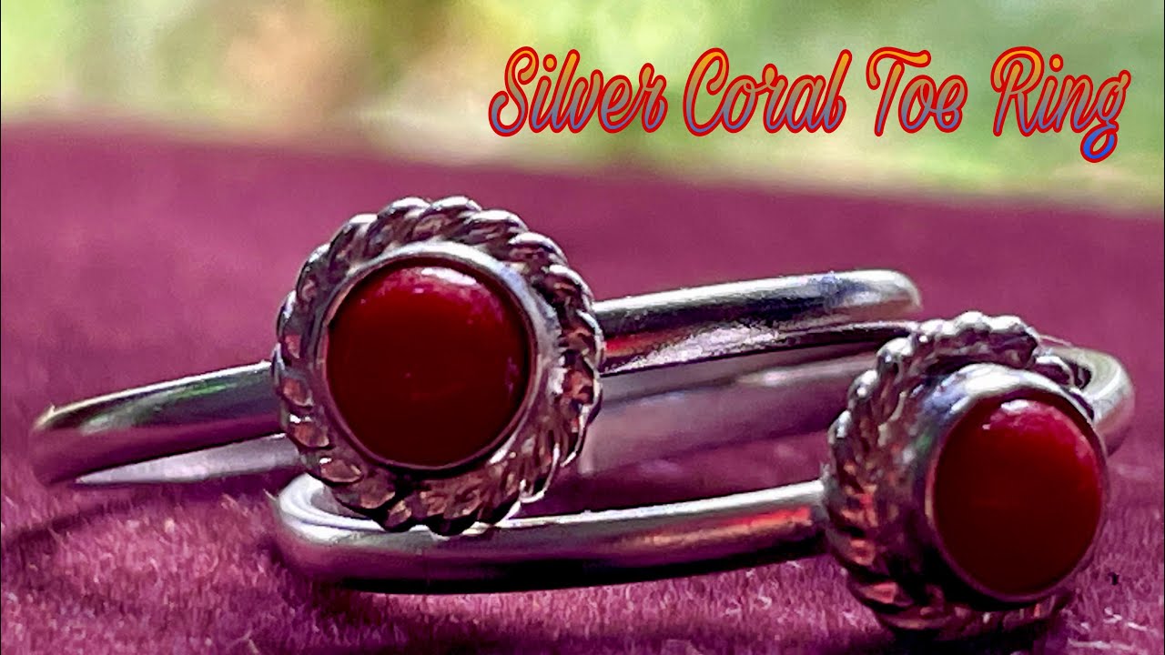 Silver Coral Toe Ring | Toe Ring | Minji | മിഞ്ചി| Saris zone