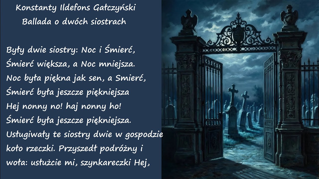 Ballada o Dwóch Siostrach Konstanty Ildefons Gałczyński Poezje Wiersze | Poezja Dla Duszy