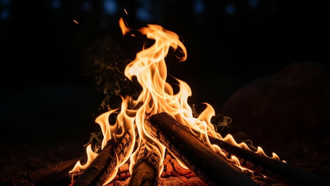 24/7 Forest Campfire LIVE – Deep Sleep Fire Sounds