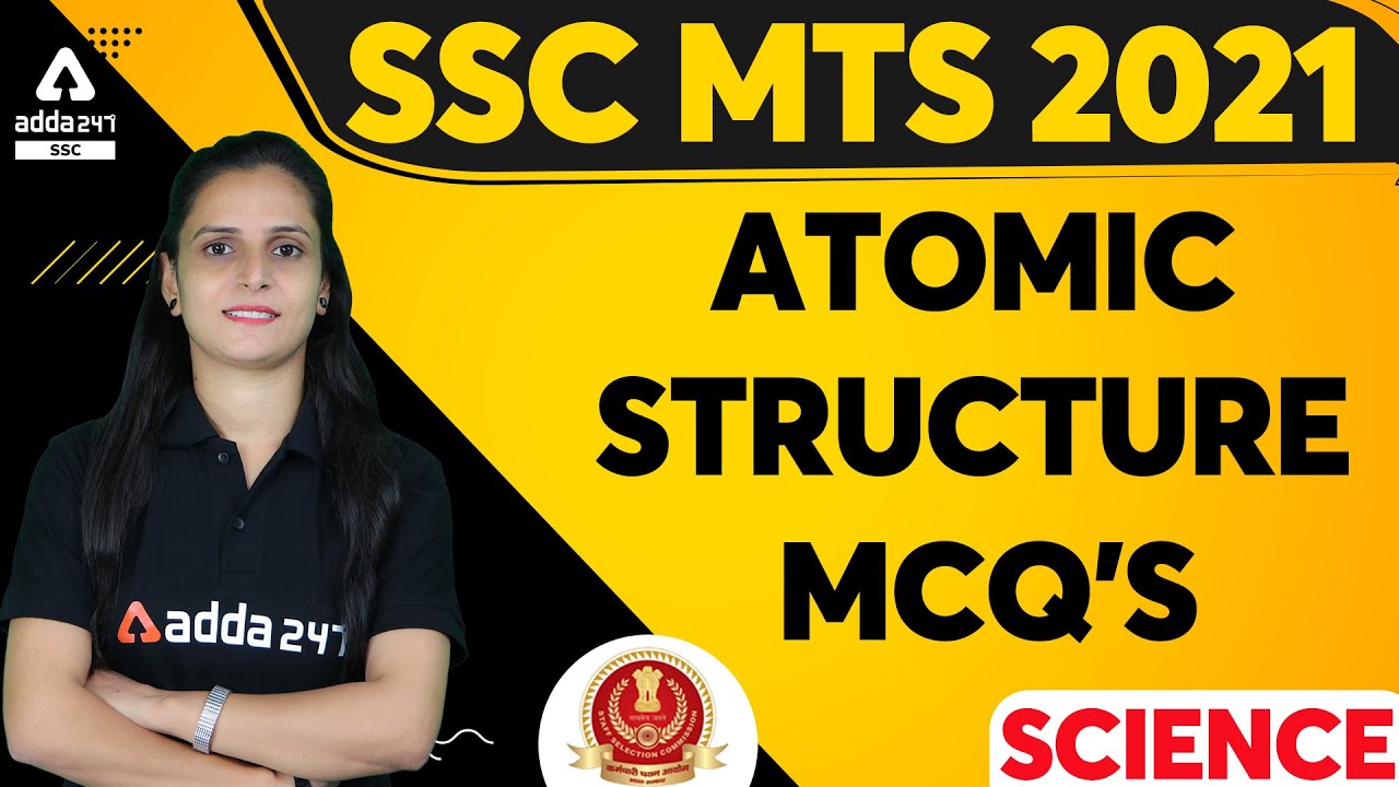 SSC MTS 2021 | Science Atomic Structure MCQ | Science For SSC MTS Preparation