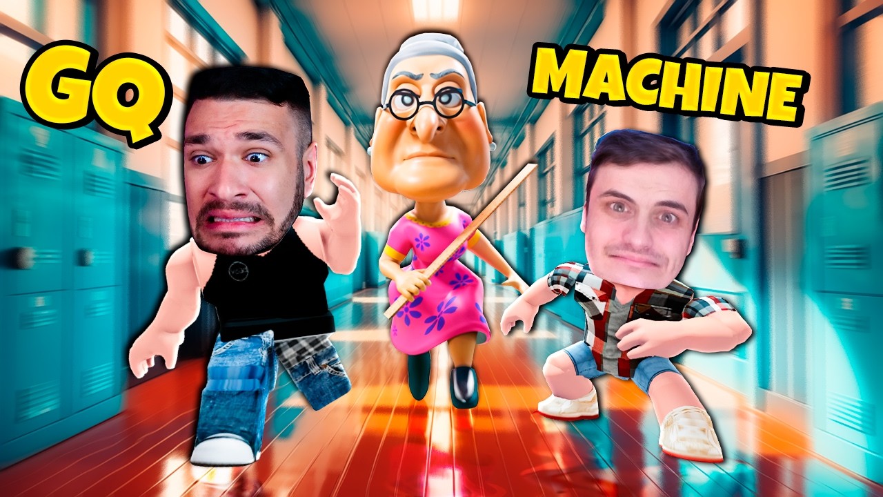 GQ e MACHINEBLOX ESCAPANDO da VOLTA ÀS AULAS no ROBLOX