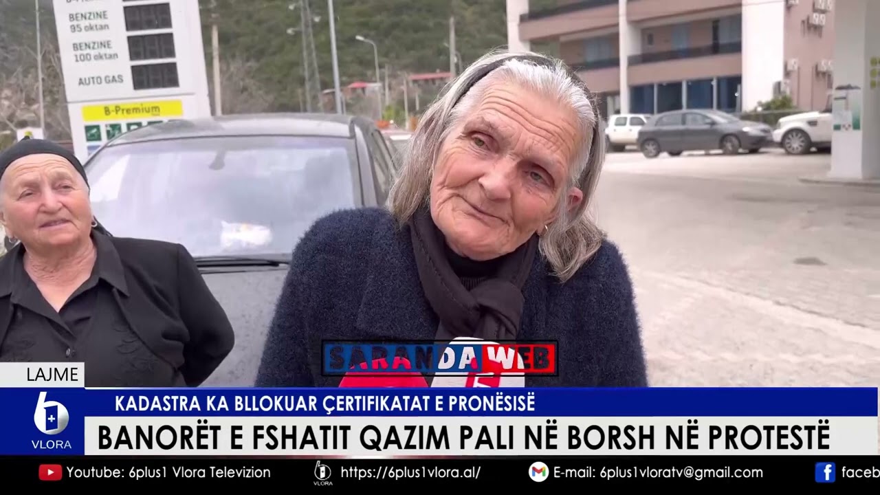 Banor&euml;t e fshatit Qazim Pali n&euml; Borsh&euml; protest&euml; - Kadastra ka bllokuar &ccedil;ertifikatat e pron&euml;sis&euml;