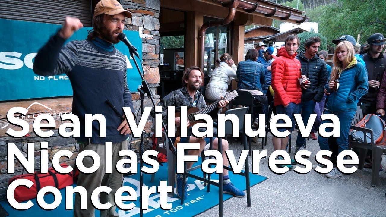Sean Villanueva Nicolas Favresse concert live musique Scarpa Snell Sports Chamonix