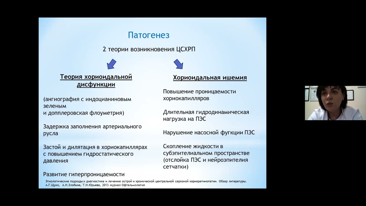 Центральная серозная хориоретинопатия диагностика и неинвазивная терапия. Отдаленные результаты