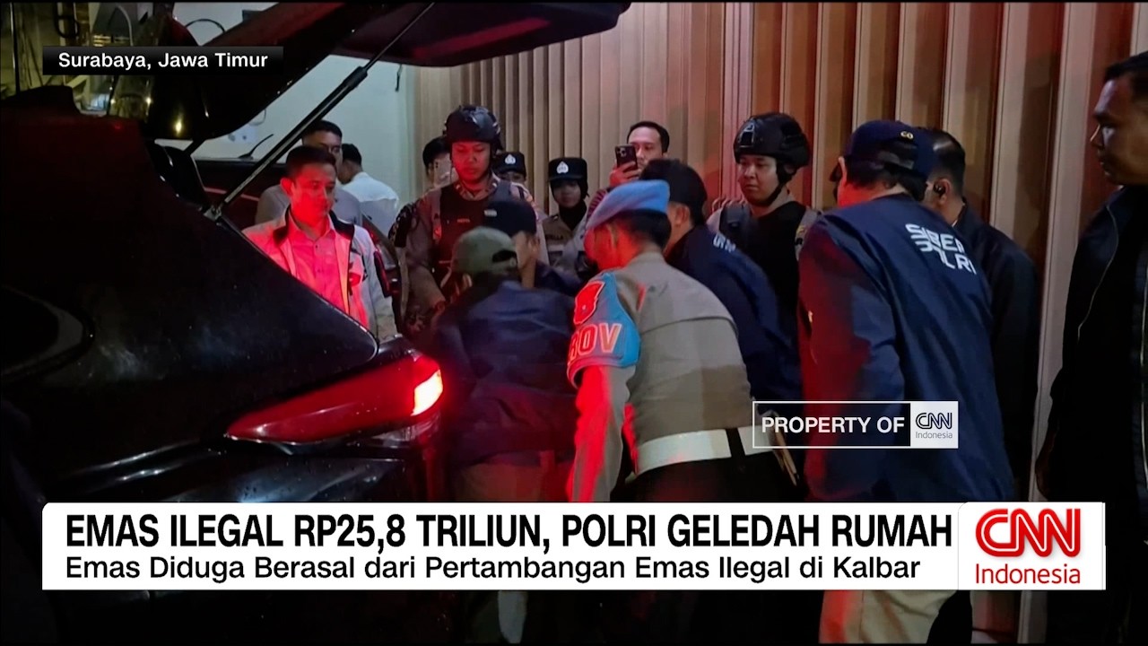 Polri Usut TPPU Emas Ilegal Rp25,8 Triliun, Rumah di Surabaya Digerebek