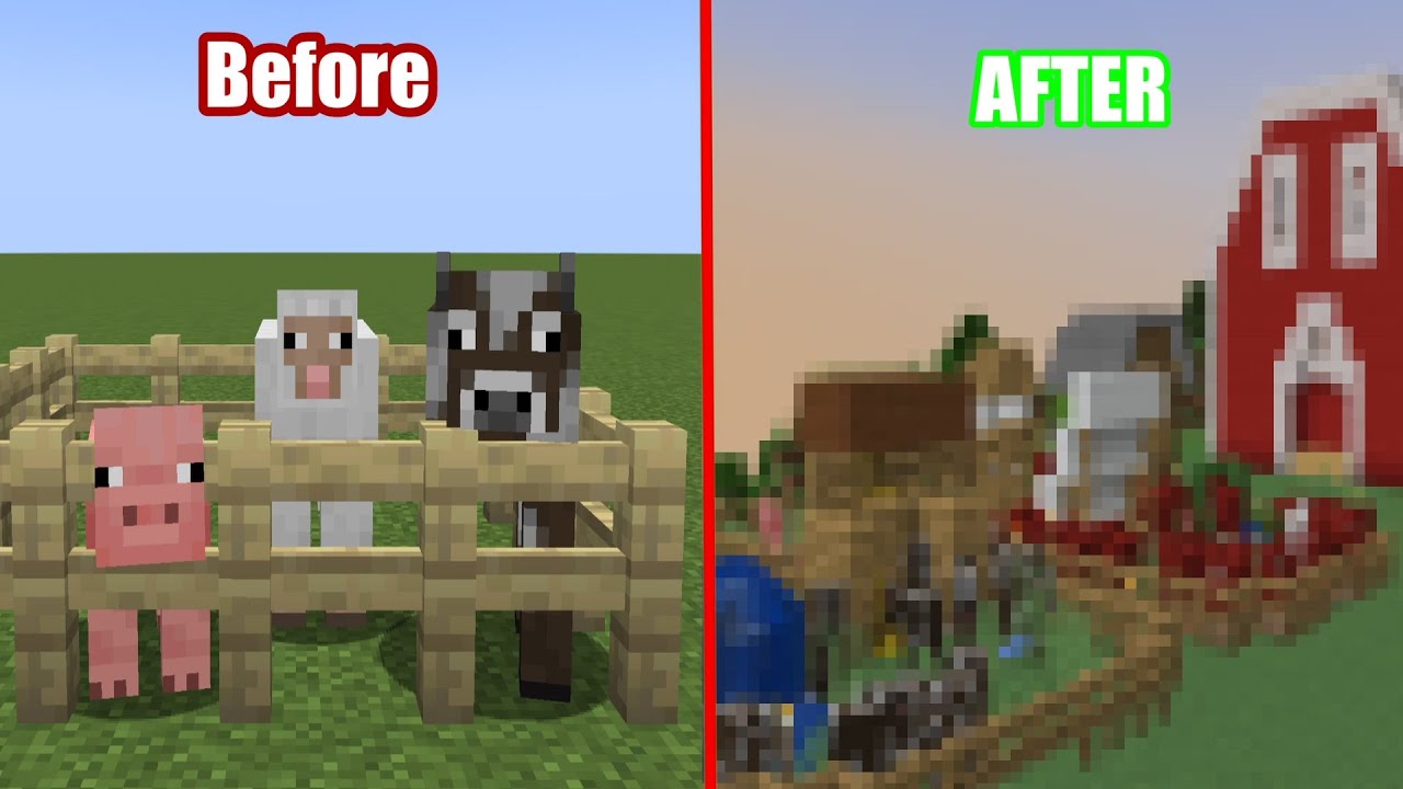 I Built The BEST Animal Farm In Minecraft...