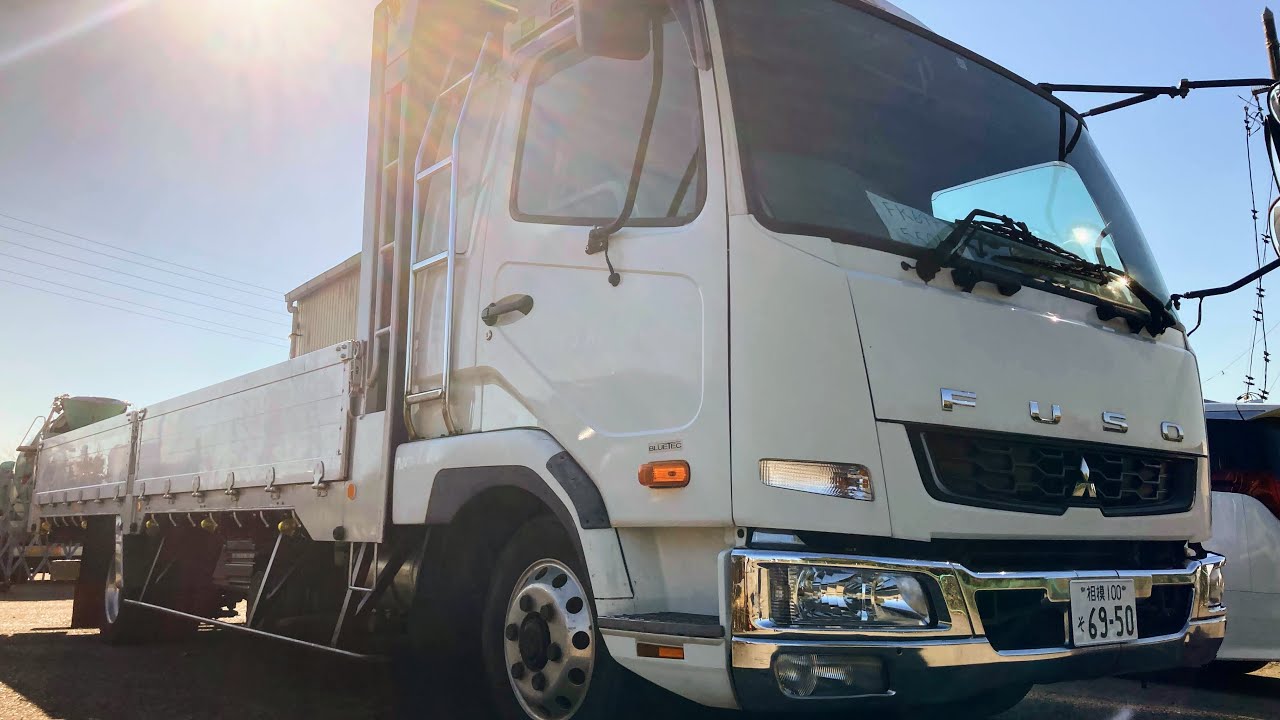 H23年　三菱ファイター　SKG-FK64F  ４ｔ中型アルミ平　ワイド6200 車検R５年１２月迄　MT6速