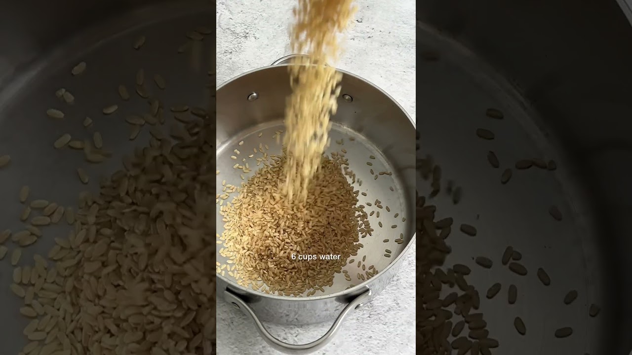 Perfect brown rice. Fluffy and tender with this boiling method. Full recipe thecordonykitchen.com