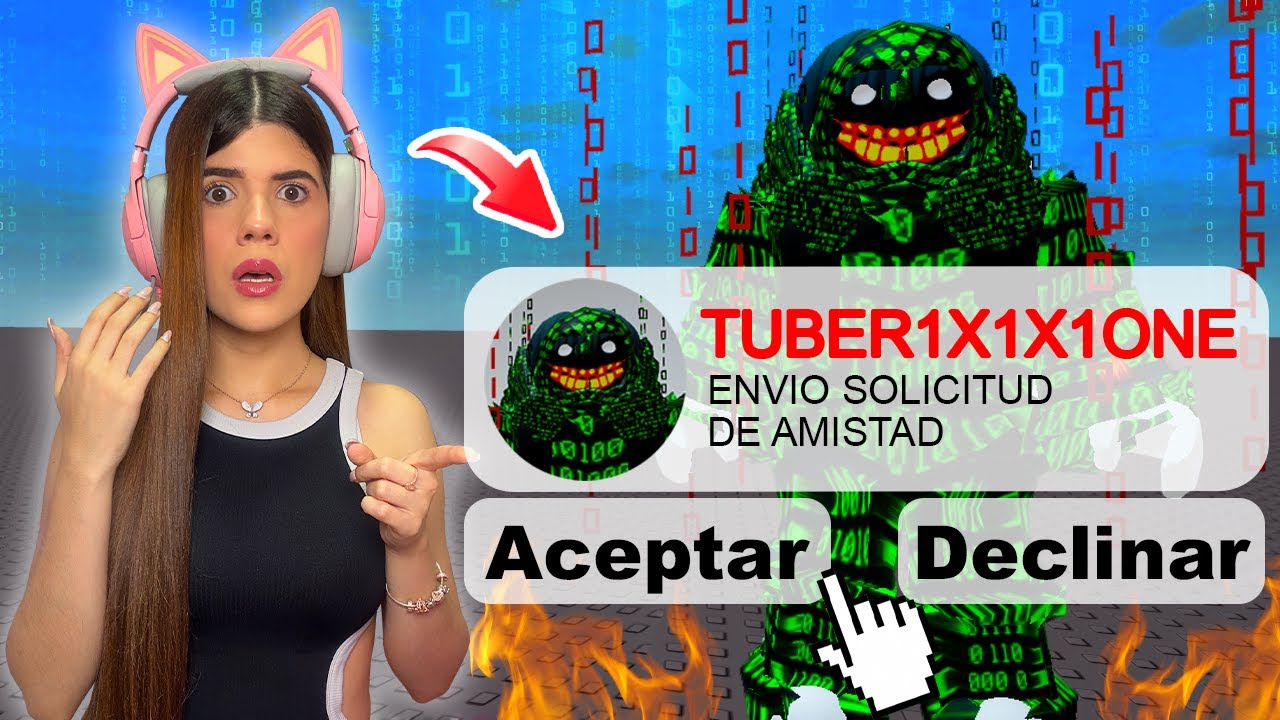 INVOQUÉ al HACKER DE ROBLOX Tuber1x1x1one y DAÑÓ el JUEGO en el que estaba😰⚠️ | Ani Cat😻