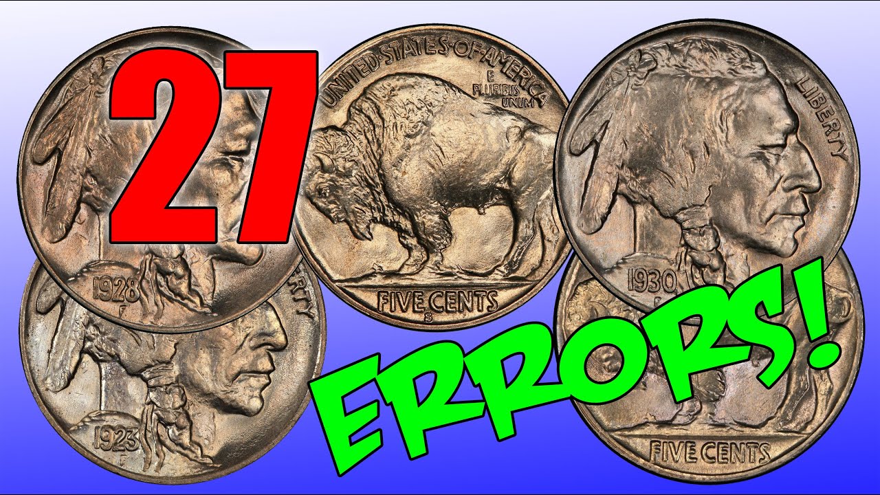 SCARCE BUFFALO 2 Feather NICKEL VARIETIES!
