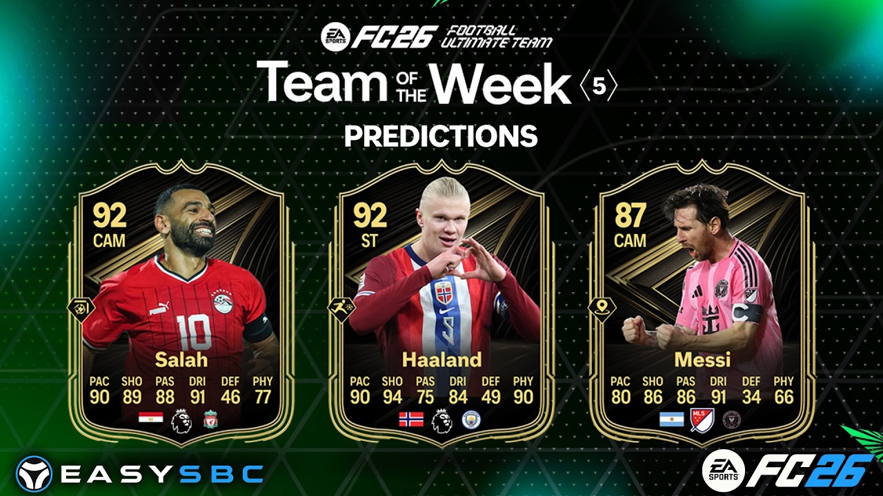 TOTW 5 Predictions 🏆 | Salah, Haaland & More! FC 26