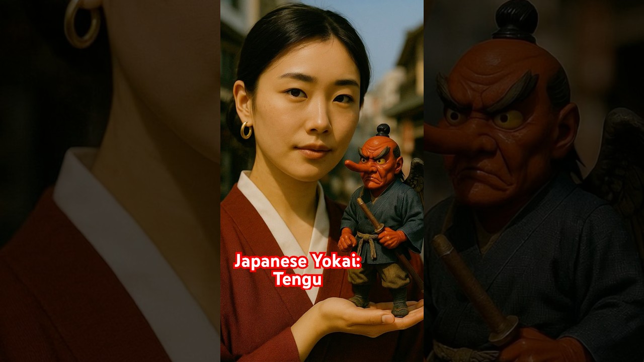 Japanese Yokai: Tengu #japanese #yokai #Tengu #UrbanLegend #AIshorts  #ai #aivideo   #aicreatures