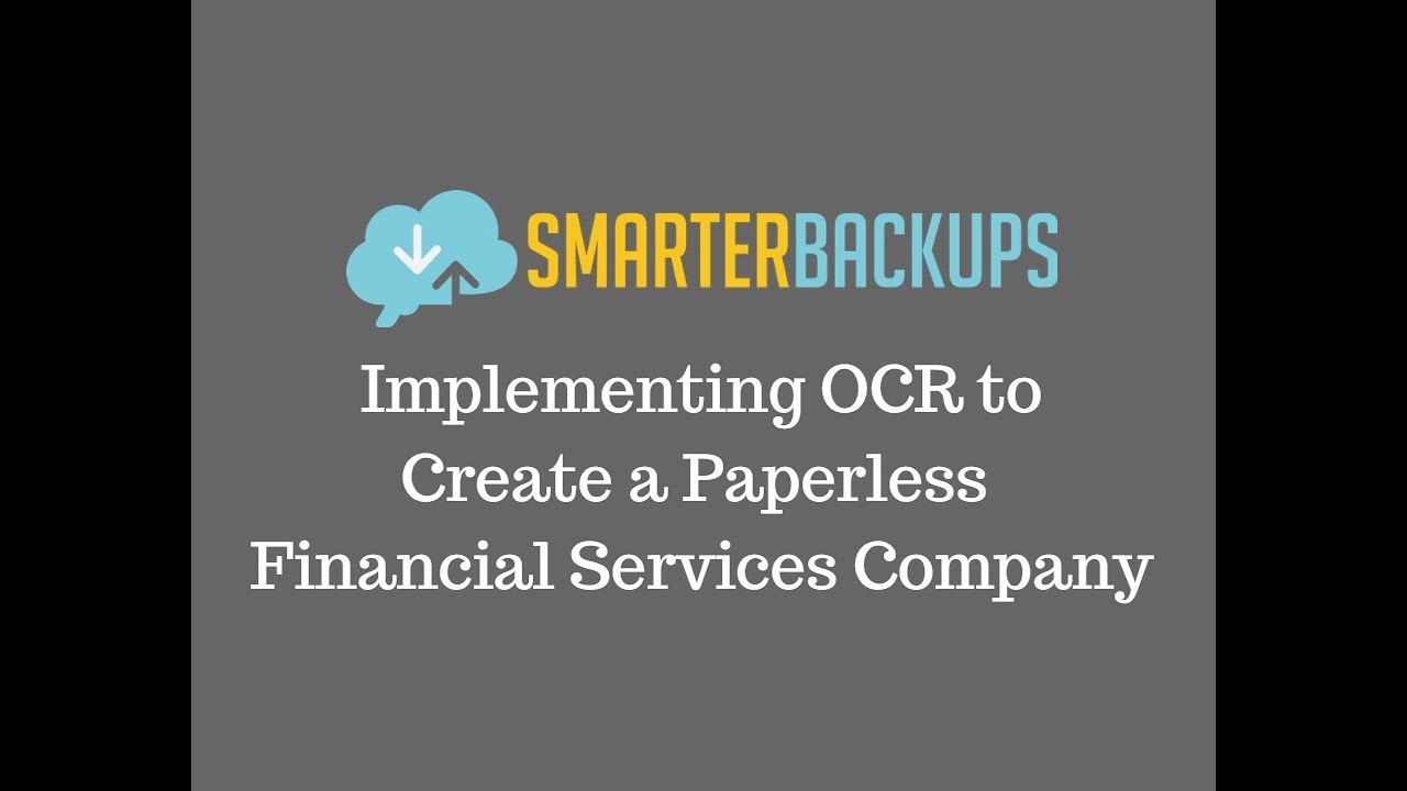 Implementing OCR to Create a Paperless Financial Services Company