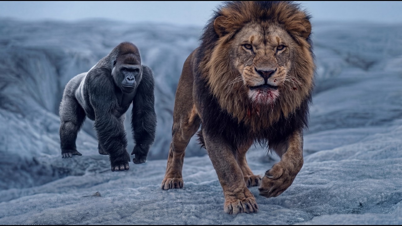 What if a Gorilla Actually Catch a Lion?