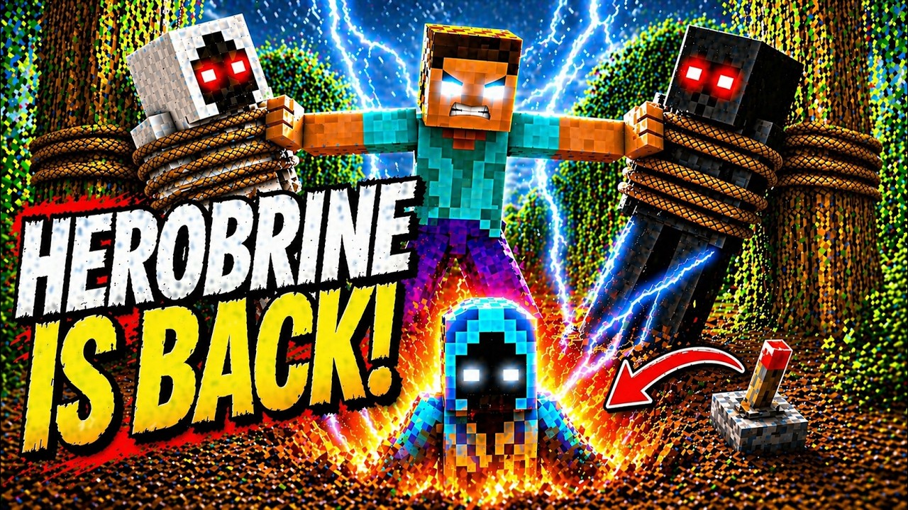 HEROBRINE IS BACK 😱 FULL STORY AFTER 500 YEARS | BIGGEST FIGHT WITH ENTITY 303 AND ENTITY 606
