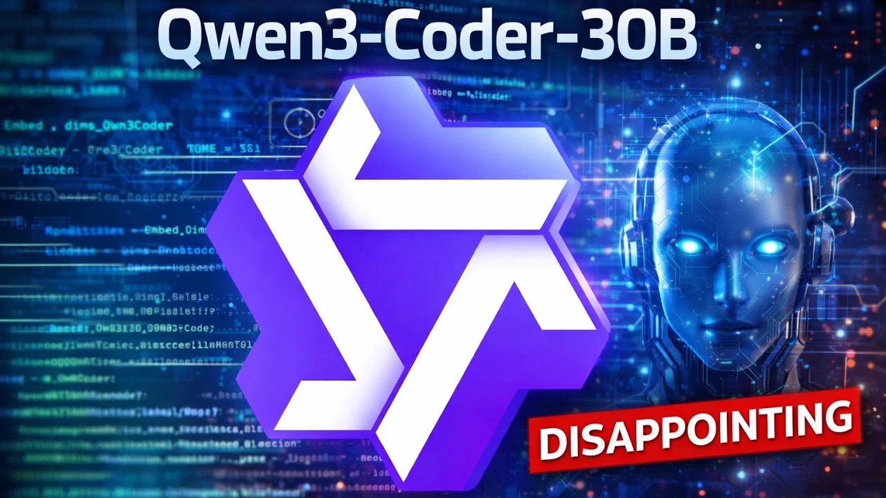 Qwen3 Coder 30B - disappointing
