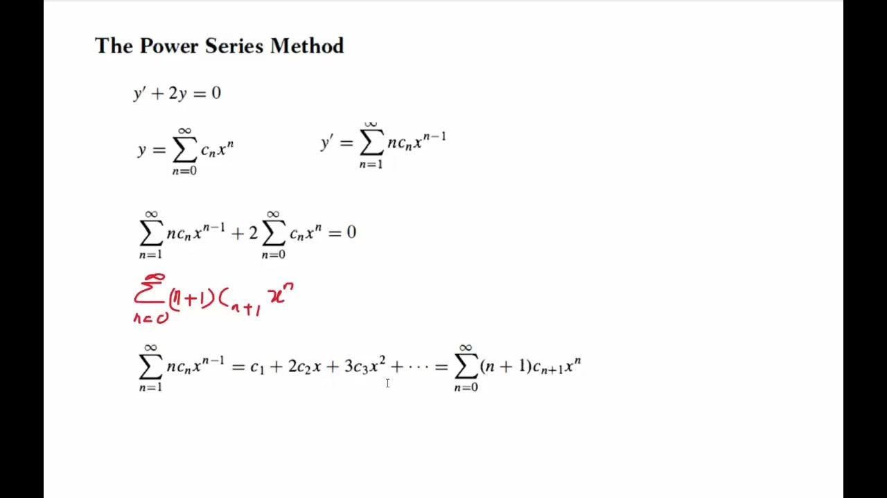 The power series method