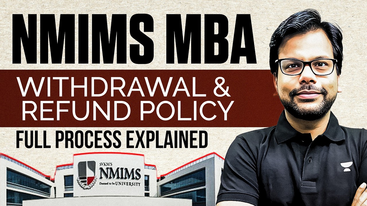 NMIMS Withdrawal & Refund Policy || Full Process, Dates, Refund Slab & Mistakes to Avoid | Amiya Sir