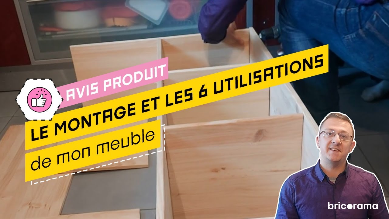 Meuble modulable Astigarraga : Herv&eacute; d&eacute;voile son &eacute;tag&egrave;re multi-usage ! Bricorama