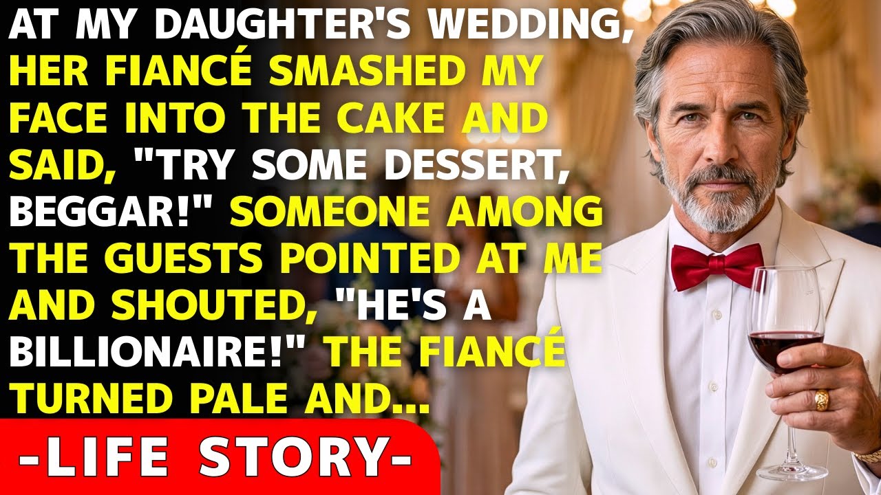 At My Daughter's Wedding, Her Fiancé Smashed My Face Into The Cake, 5 Min Later, He Froze.