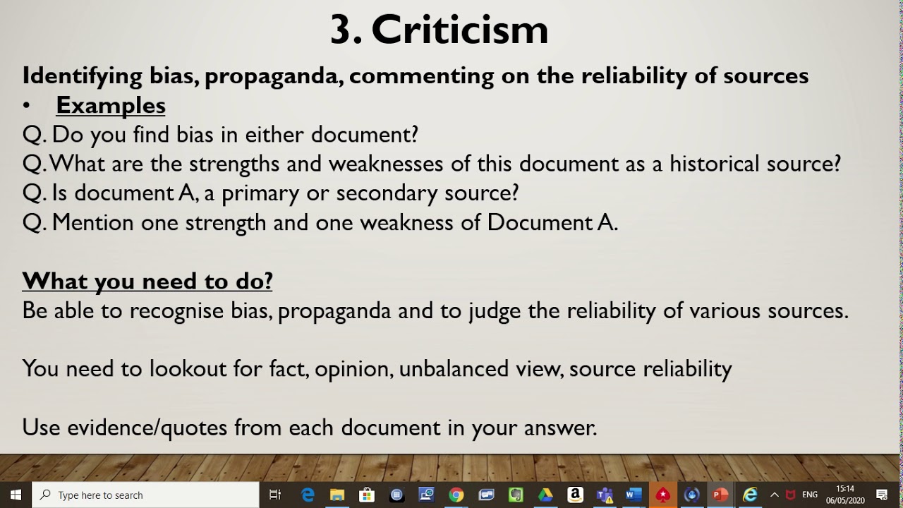 Leaving Cert History: How to answer the documents based question