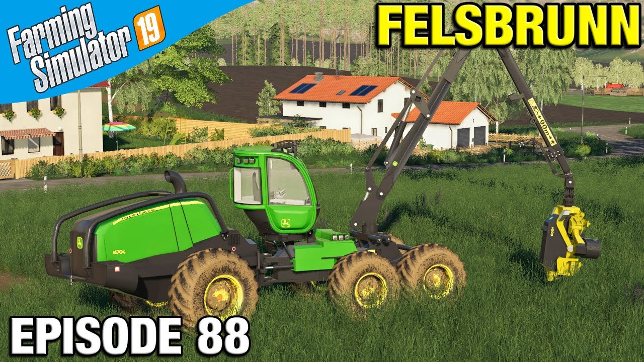 JOHN DEERE FORESTRY MACHINES Farming Simulator 19 Timelapse - Felsbrunn FS19 Episode 88