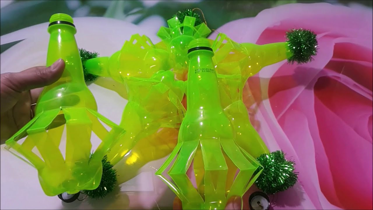DIY Christmas Lantern / Parol Using Recycled Soda Plastic Bottles