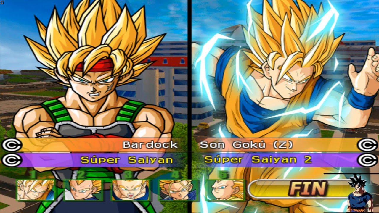 Bardock ssj solo Vs Goku( All saiyan) Dragon ball Budokai tenkaichi 4