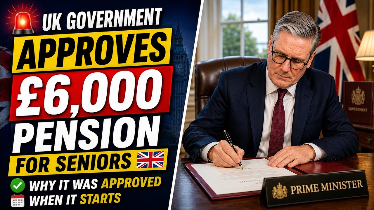 🚨 UK Government Approves &pound;6,000 Pension for Seniors 🇬🇧 Why It Was Approved & When It Starts