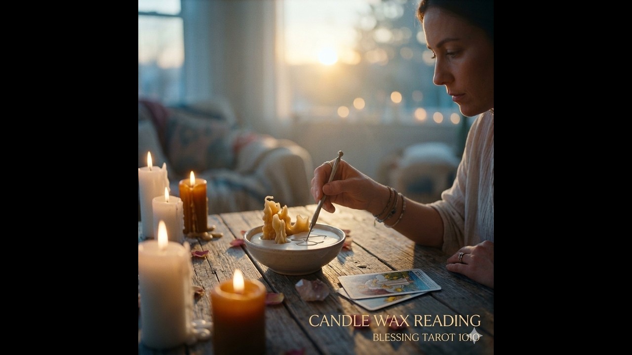 Candle wax reading overall energy @Blessingtarot1010 #tarot #nocontactreading #tarotreading #om