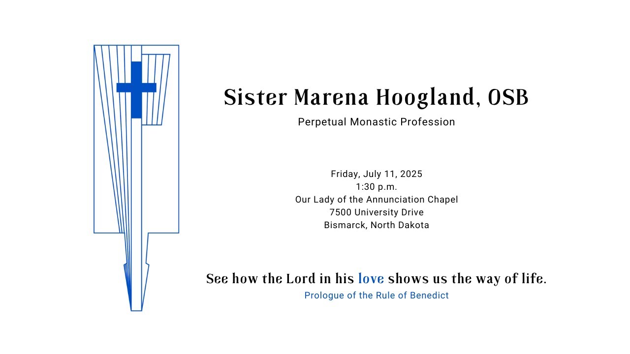 Sister Marena Hoogland’s Perpetual Monastic Profession