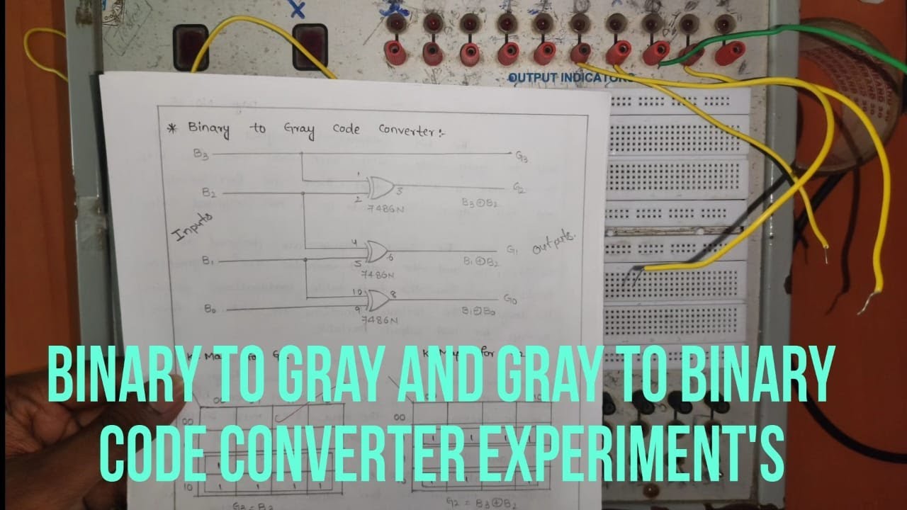 How To Do Gray To Binary & Binary To Gray Code Converter's Experiments In Dld Lab |DLD Lab Expt's