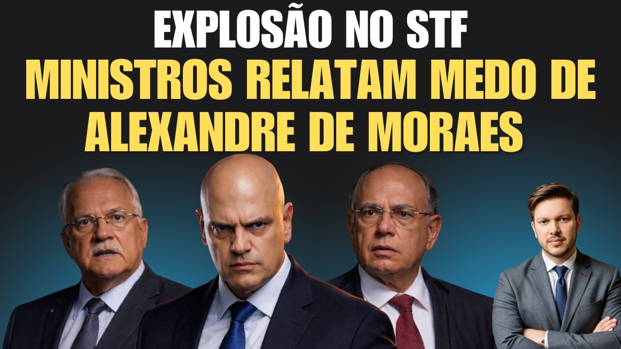 MINISTROS RELATAM MEDO DE ALEXANDRE DE MORAES E CLIMA EXPLODE NO STF.
