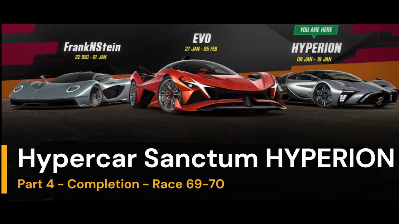 CSR2: Hypercar Sanctum HYPERION - Part 4: Event Completed! Race 69-70.