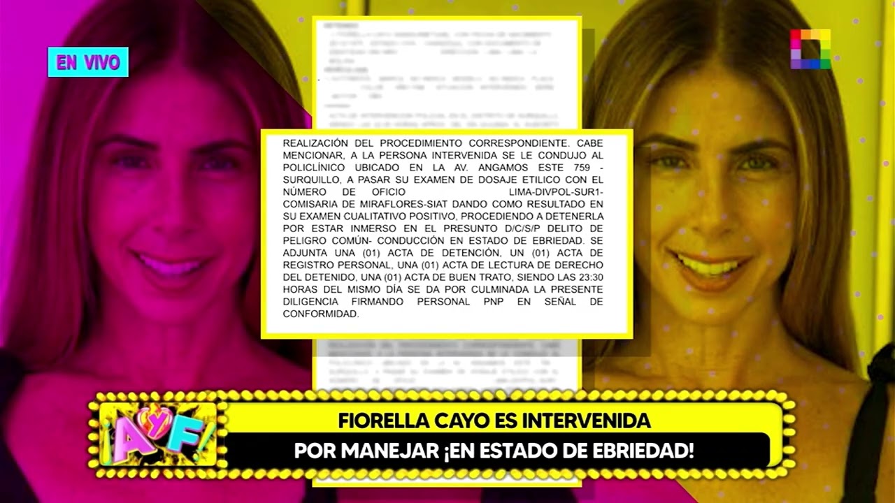 Amor y Fuego - JUN 24 - FIORELLA CAYO ES INTERVENIDA POR MANEJAR ¡EN ESTADO DE EBRIEDAD! | Willax