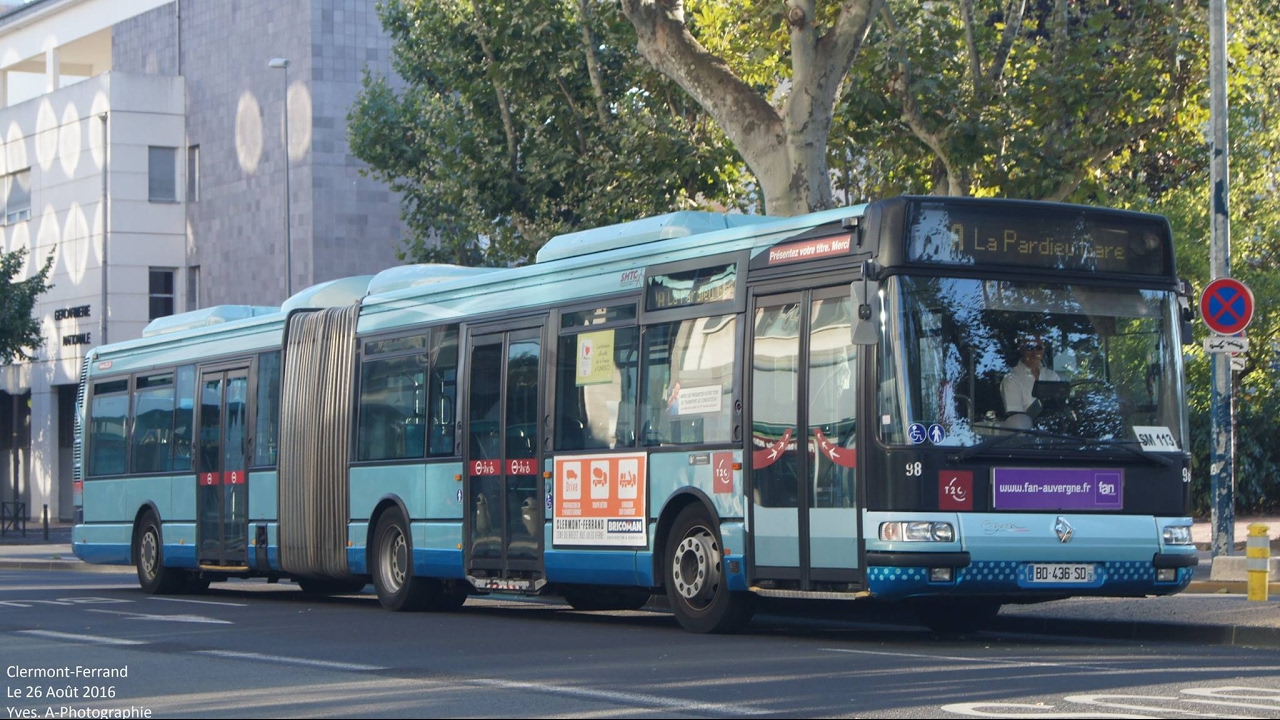 Réseau T2C Voyage à Bord d'un Renault Agora L€2