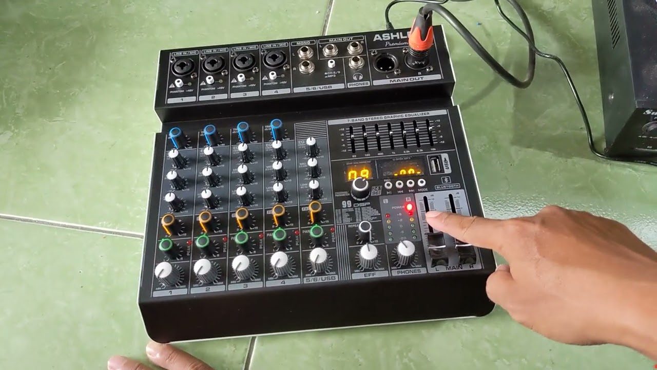 CARA SETTING MIXER ASHLEY PREMIUM6 KE AMPLIFIER SUNBUCK