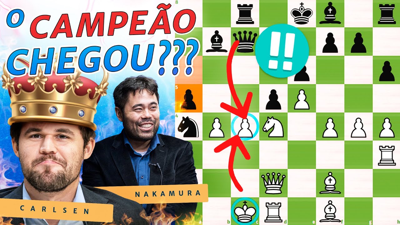 MAGNUS VS NAKAMURA PARTIDA HISTÓRICA!!!