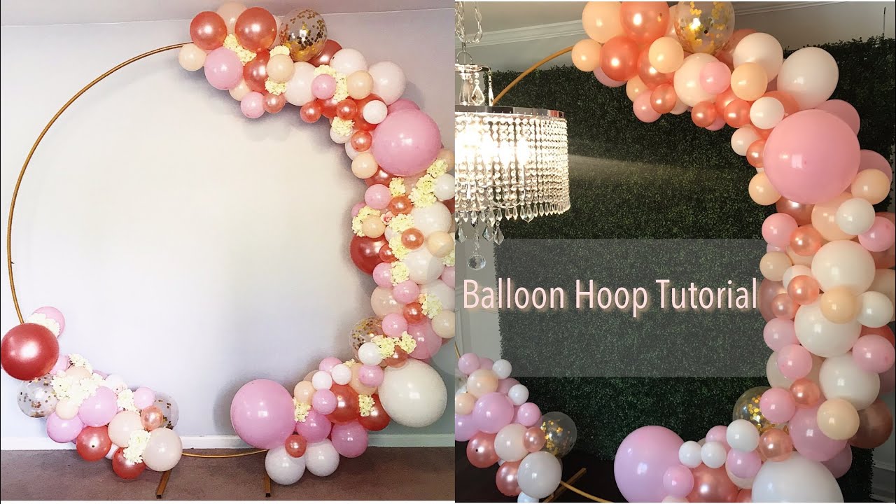 Floral Ballon Garland Hoop Tutorial Part 1
