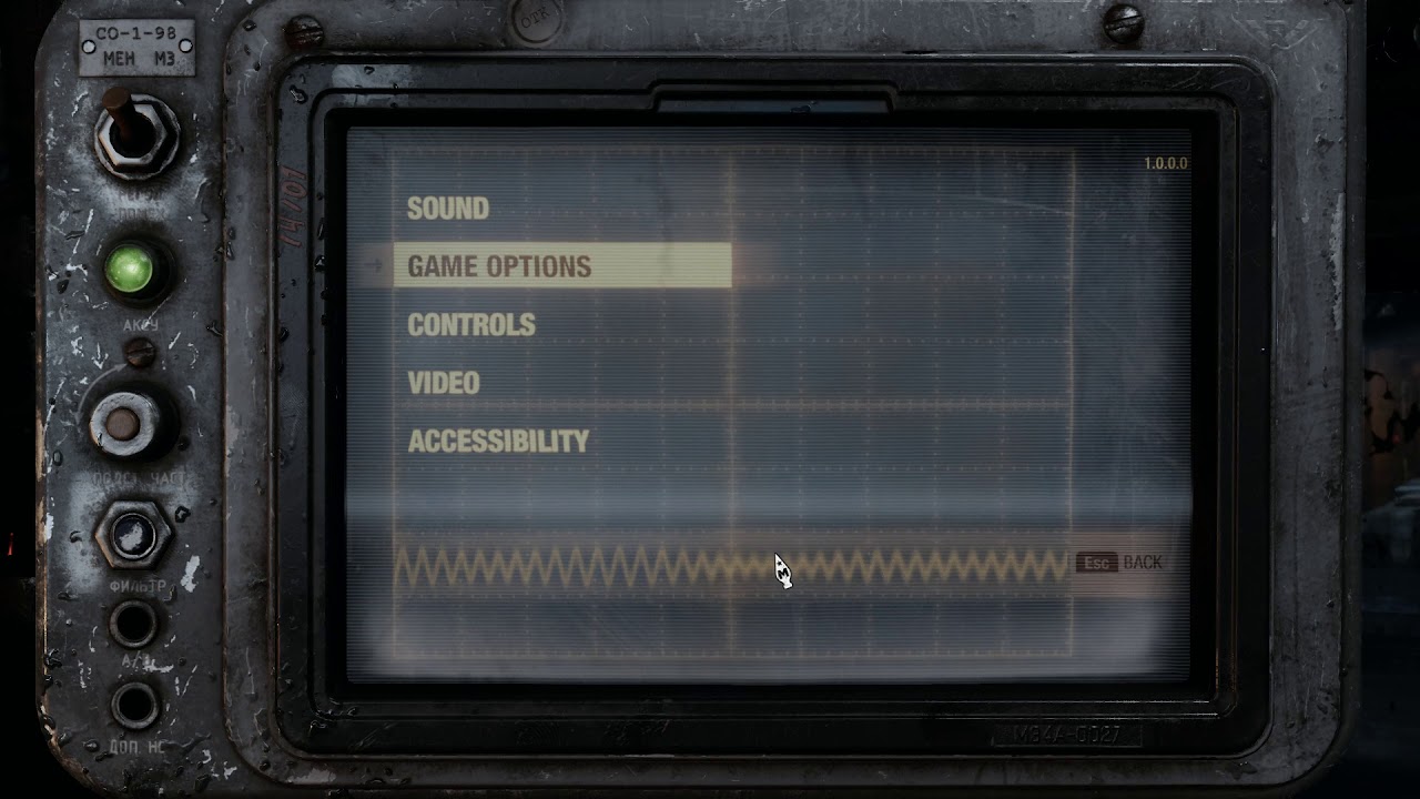 Metro Exodus Language change (from RU to EN)