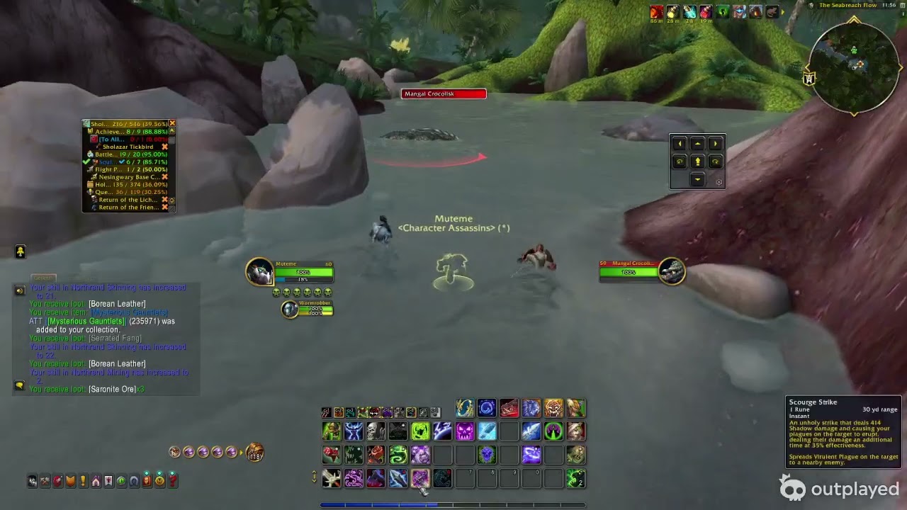 World of Warcraft video.- Northrend Skinning Farm Feb 15, 2026